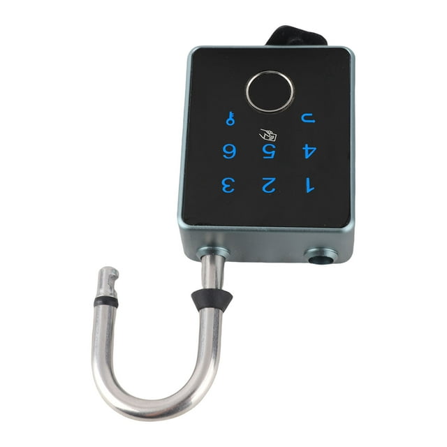 Candado De Huella Digital, Cerradura Inteligente Sin Llave De aleación De Aluminio Con Desbloqueo De Tarjeta Clave De Aplicación De Contraseña De Huella Digital,