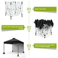 thumbnail image 5 of Kselythan Pop Up Canopy Tent,10x10FT Beach Tent With 1 Sidewall,Portable Commercial Canopy Tent,Outdoor Sun Shade With Vented Top Roller Bag,4 Sandbags,4 Ropes And 8 Tent Stakes For Home Party Event, 5 of 8