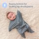 thumbnail image 4 of SleepingBaby Zipadee-Zip - Manta de transición acogedora con cremallera de poliéster y spandex - Manta espaciosa para bebé para cambiar fácilmente los pañales - Gris clásico mediano (6-12 meses), 4 of 5