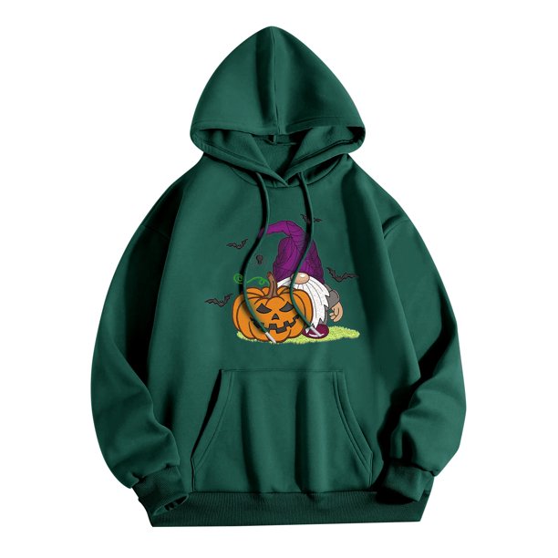 ICHUANYI Clearance Women's Fashion Casual Long Sleeve Print Hooded Pocket Sweatshirt Tops Blouse ICHUANYI "ICHUANYI"