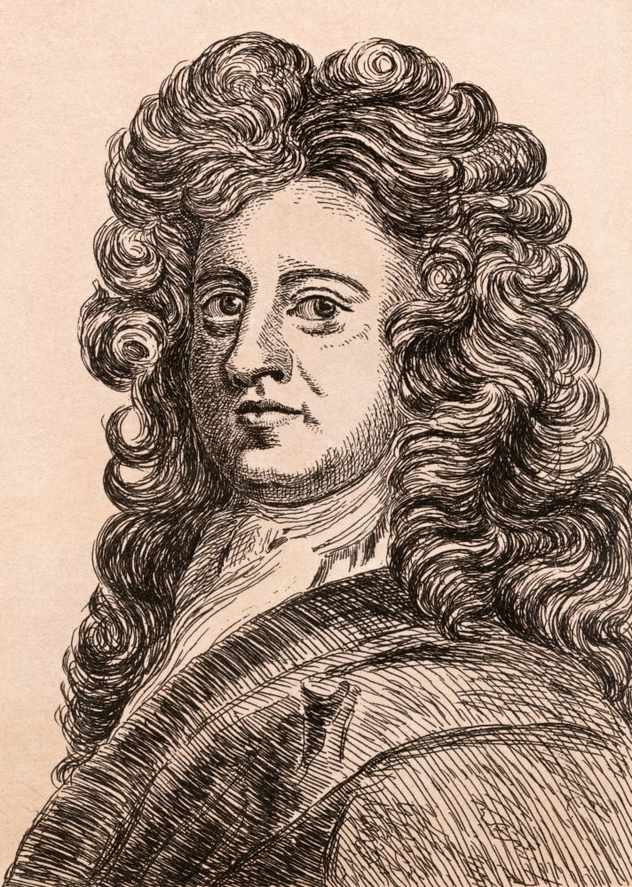 Sir Godfrey Kneller 1646 - 1723 German Born Artist Who Worked In England From 75 Portraits Of Celebrated Painters From Authentic Originals Etched By James Girtin Published London 1817 Canvas Art - Ken