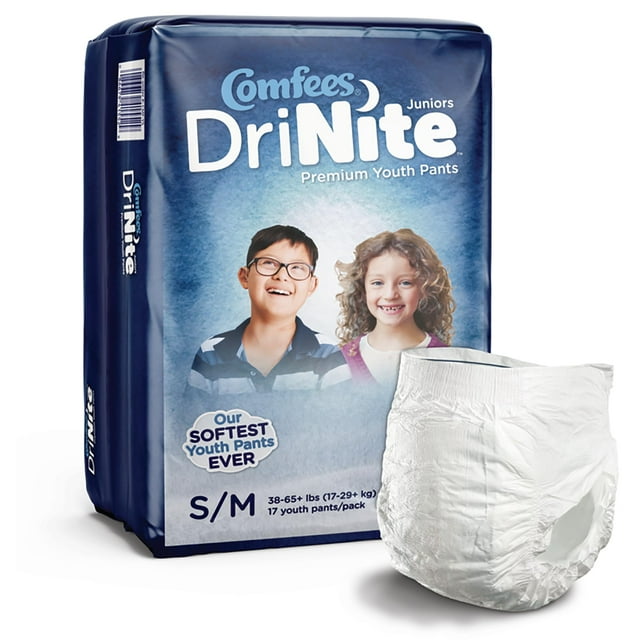 Pañales para jóvenes con incontinencia Comfees DriNite Talla S/M 68 unidades