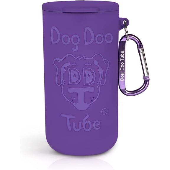 Dog Doo Tube Filled Dog Waste Bag Holders - Reusable Dog Poop Bag Tubes Designed to Keep in Odors and Germs