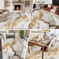 thumbnail image 6 of Area Rug 72×108in, Watercolor Abstract Marble Texture Floor Carpet Living Room Rug, Gold Stripe Crack Stone Non-Slip Welcome Mat Indoor Rugs for Bedroom Dining Room, 6 of 9