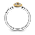 thumbnail image 5 of Stackable Expressions Sterling Silver Gold-Plated Ladybug Diamond Ring, 5 of 8