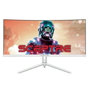 Sceptre 30" Curved Ultrawide Monitor 2560 x 1080 up to 200Hz DisplayPort HDMI 1ms AMD FreeSync Premium 99% sRGB Picture by Picture/PIP, Build-in Speakers Apple-White 2022 (C305B-FUN200W)