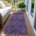 thumbnail image 6 of Addison Rugs Chantille Indoor/Outdoor Transitional Floral Eggplant Washable Runner Rug, 2'3" x 7'6", 6 of 6