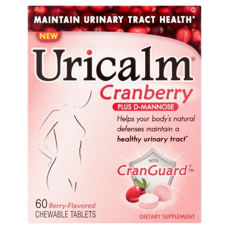 Uricalm Cranberry Flavored With D Mannose Chewable Tablets 60