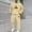 Yellow, variant on mihongmao Sweatsuits Men 2 Piece Outfit Men Casual Pullover Hooded Sports Print Long Sleeve Trousers Two-Piece Elastic Waist Tracksuit Blue L