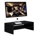 thumbnail image 5 of 2-Tier Wood Arm Riser Desk Storage Organizer 16.7 inch Computer Monitor Stand Clamp Desk TV Shelf Risers, 5 of 5