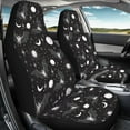 thumbnail image 3 of Yuyamidu Bat Car Seat Cover Full Set for Front Seats Car Interior Accessories Set Sun and Moon Auto Interior Seat Covers Saddle Blanket, 3 of 7