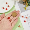 thumbnail image 3 of 10Pcs Red Pomegranate Charms 3D Pomegranate Charms Brass Enamel Fruit Charms with Gold Plated Mini Food Charms for Earring Bracelet Necklace DIY, 3 of 6