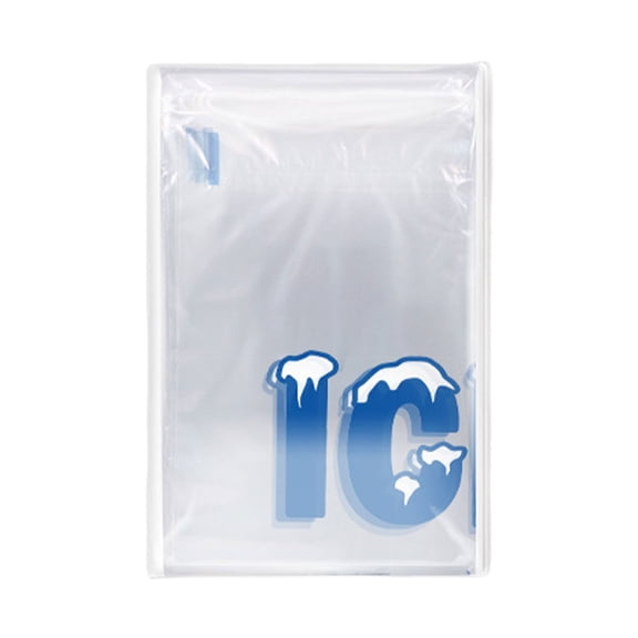 Inteprter Bolsas de almacenamiento de hielo vacías de PE, 10 Uds., para mantener las bebidas heladas, seguras, hechas con materiales de PE, Almacenamiento y organización del hogar 10 libras