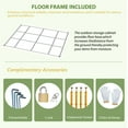 thumbnail image 5 of 12x10 FT Outdoor Storage Shed, Metal Garden Tool Shed with Updated Frame Structure, Lockable Doors and Windows, Ideal for Backyard Garden Patio Lawn, Grey, 5 of 8