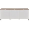 thumbnail image 2 of Modern Farmhouse Sliding X Barn Door TV Stand for TVs up to 80 Inches, 70 Inch, Reclaimed Barnwood and Brushed White My Lux Decor Round, 2 of 6