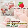 thumbnail image 4 of MorroMorn Twin Bedding Sets, Pink Strawberry Fluffy Duvet Comforter Covers Blanket Ultra Soft Kawaii Cute for Girls Kids Toddler Teen Women Twin/Twin XL Size, 4 of 6