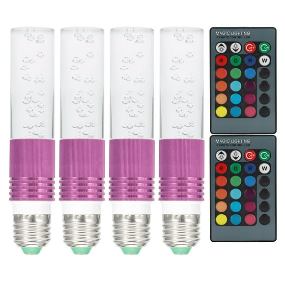 LED Light Bulb, LED Light Bulbs, 3W RGB LED Light Bulb AC85-265V Color Light Bulbs For Bedroom Bedroom Bar Holiday Party Hotel ,Office,Living Room Purple