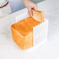 thumbnail image 5 of Bread Slicer,Adjustable Toast Slicer Toast Cutting Guide Folding Bread Toast Slicer(1PCS, White), 5 of 7