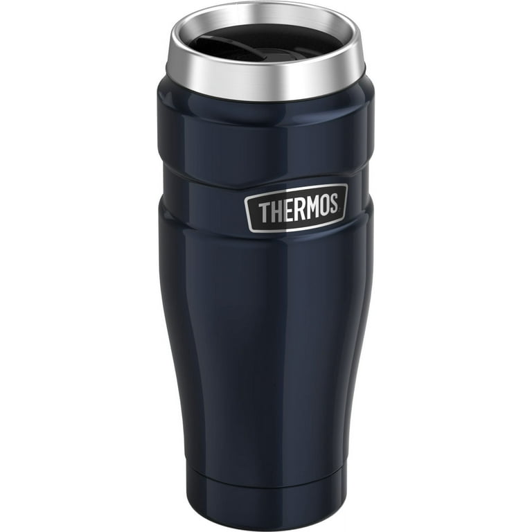THERMOS Stainless King Vacuum-Insulated Travel Tumbler, 16 Ounce, Midnight  Blue
