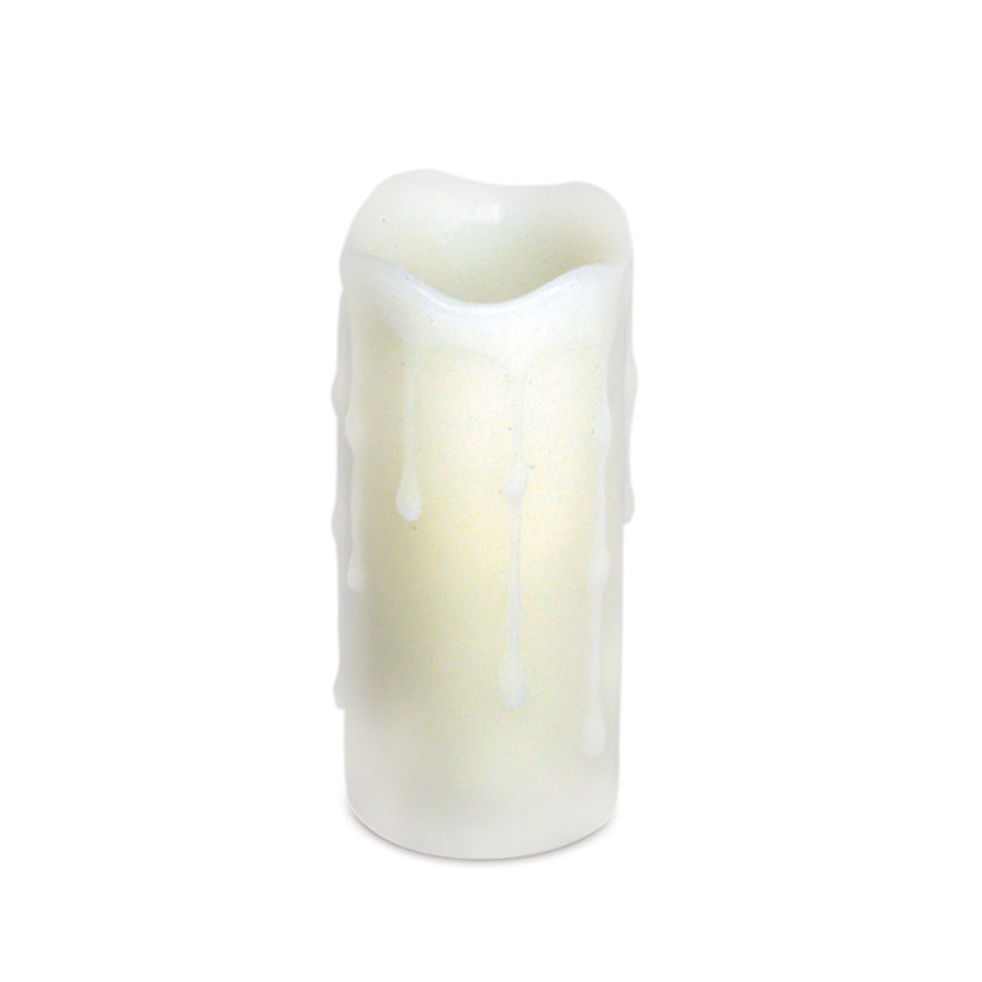 LED Wax Dripping Pillar Candle (Set of 6) 1.75"Dx4"H Wax/Plastic - 2 AA Batteries Not Incld