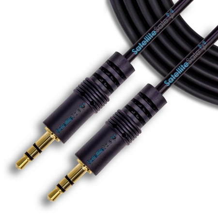 QUEST- Satellitesale 3.5Mm Jack Male To Male Audio Stereo Cable Aux Cord (30 Feet)