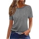 thumbnail image 1 of Camiseta de Manga Corta de Verano para Mujeres Delgada Moda Casual Impresa No Estructurada Cuello Redondo Mujer Manga Corta Tops Casual, 1 of 4