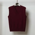 thumbnail image 2 of Ediodpoh Women's Knit Sweater Vest V Neck Sleeveless Pullover Thin Cardigan Casual Sweater Vest Women for Layering Stretchable Tops S, 2 of 3