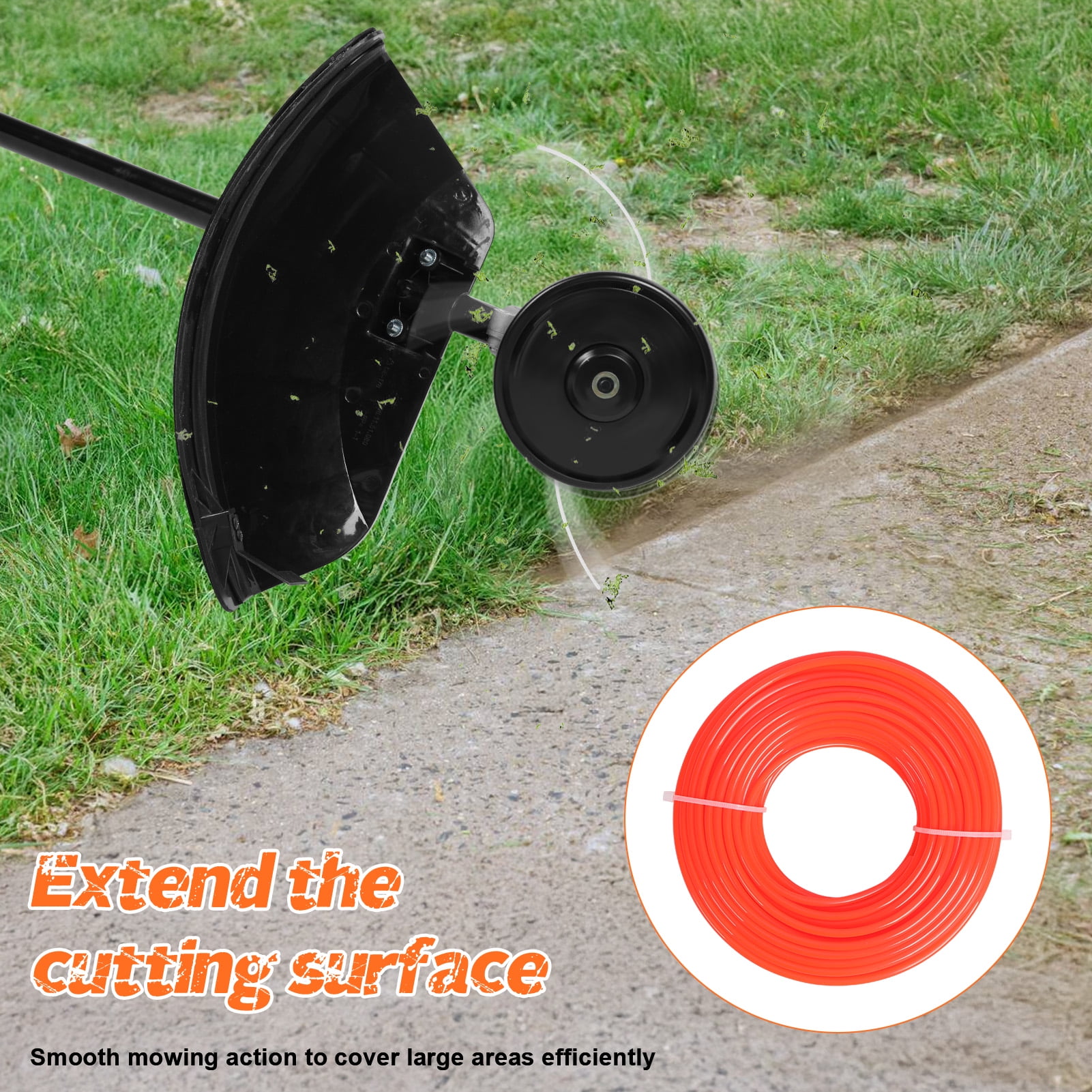 Yifeus Backpack Grass Trimmer, Strong Powerful Full Functioning Weed Eater Grass Trimmer Hedge Trimmer 52cc 2-Stroke Gas Straight Shaft String Gasoline Lawn Mower