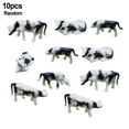 thumbnail image 1 of 10 Pcs 1:75 Scale Diorama Model Cows Horse Animal Toy Set for DIY Model Making, 1 of 10