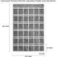 thumbnail image 2 of Classroom Pocket Chart for Cell Phones and Calculator Holder,36 Clear Pocket Chart for Classroom with Number Sticker (Grey), 2 of 7