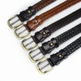 thumbnail image 4 of Men Women Stretch Braided Web Belt Elastic For Casual Golf Hunting Pants Jeans, 4 of 7