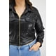 thumbnail image 4 of Chamarra corta de vinipiel Roman Fashion /Tallas Extras, 18048 (Negro) negro 38, 4 of 7