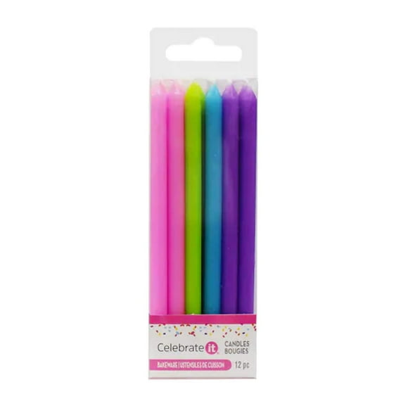 Bright Colored Candles by Celebrate It, 12ct.