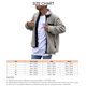 thumbnail image 5 of Cárdigan Abrigo Manga Larga Bolsillo Cremallera Moda Cómoda Chaqueta Top para Hombres Gris XXL, 5 of 5