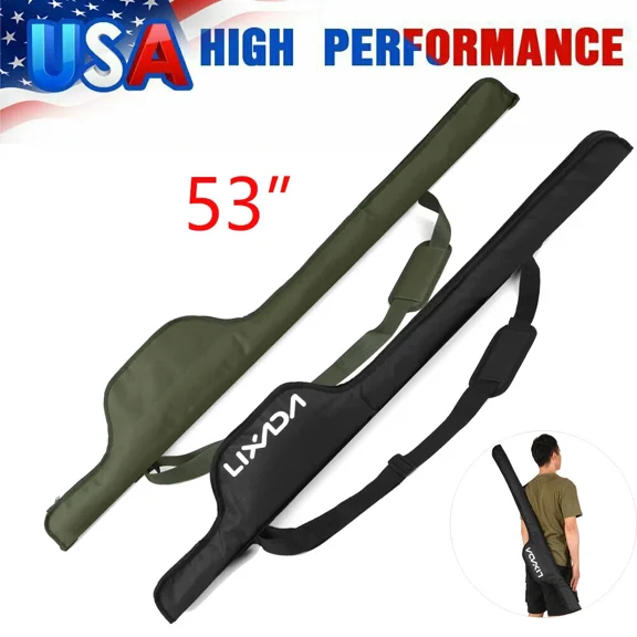 Lixada 53 Inch Fishing Rod Bag Portable Folding Fishing Pole Cover Case H2A5