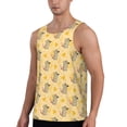 thumbnail image 2 of Picia mouse and cheese Printed Men’s Performance Tank, Men's Workout Tank Top Moisture-Wicking Tank Top Muscle tee, Breathable Workout Shirt-, 2 of 7