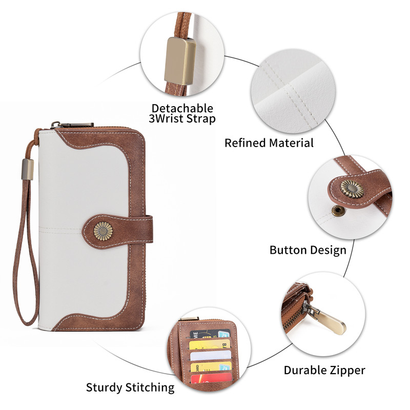 FALAN MULE Women's RFID Blocking Bifold Leather Wallet photo 4
