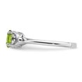 thumbnail image 4 of 925 Sterling Silver Peridot Ring Birthstone August Gemstone, 4 of 10