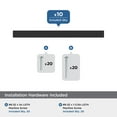 thumbnail image 3 of Amerock Bar Pulls Square 3-3/4 inch (96mm) Center-to-Center Matte Black Cabinet Pull - 10 Pack, 3 of 5