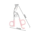 thumbnail image 5 of 4 Pieces Eyelash Curler Tool False Eyelashes Applicator Eyebrow Curler Eyebrow Scissors (Pink), 5 of 5