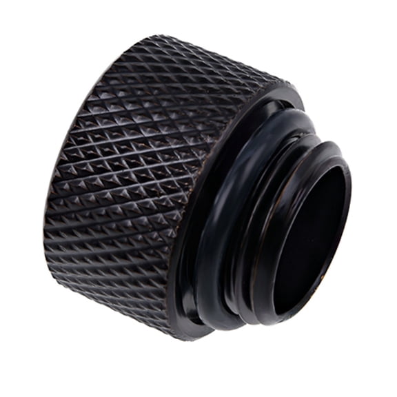 Alphacool Eiszapfen G1/4" Male to Female 10mm Extender Fitting, Deep Black