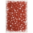 thumbnail image 3 of GlowSol Christmas Area Rugs for Living Room Bedroom 10' x 13' Large Xmas Snowflake Rug Washable Holiday Decor Carpet, Red, 3 of 7