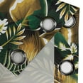 thumbnail image 4 of Ambesonne Forest Grommet Curtain, Fantasy Jungle Floral Leaves, 50"x84", Amber Forest Green and Fawn, 4 of 5