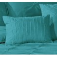 thumbnail image 3 of Unique Home 8 Piece LUCILLA Patchwork Clearance Comforter Set- Queen Size Teal Color, 3 of 5