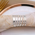 thumbnail image 2 of (Silver)Napkin Rings and Holders, 12 Pieces Metal Napkin Ring Napkin Buckle Holder for Table Decoration, 2 of 5
