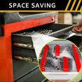 thumbnail image 5 of 40pc Magnetic Wrench Organizer Sturdy Tool Storage Shelf Black, 5 of 5