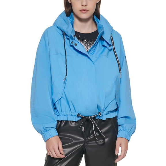 DKNY Jeans Stretch Parachute Jacket All Aboard Blue S
