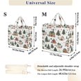 thumbnail image 2 of FORMRS Womens Corduroy Tote Bag Crossbody Shoulder Handbag with Pocket, Brown Christmas House, 2 of 7