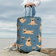 thumbnail image 7 of Gukieu French Bulldog Yoga Print Suitcase Protective Cover, Elastic Zipper Buckle Suitcase Protective Cover, Suitable for Travel, Business Trip-Medium, 7 of 7