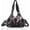 2/K206#01-BROWN/BLACK, variant on Purses for Women Small Hobo Shoulder Bags Vagen Leather Multi-Pocket Tote Bag with Zipper